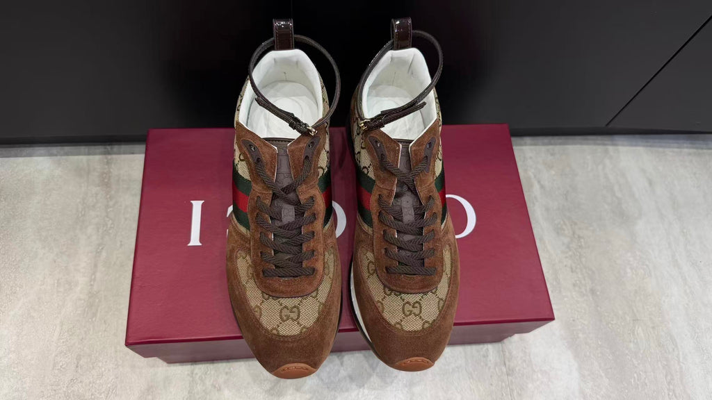 Premium Retro Sneakers – Burgundy Red