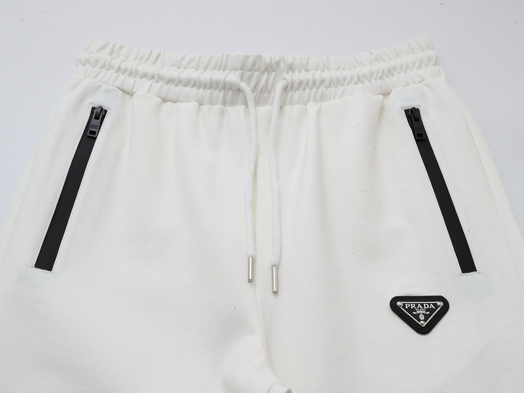 Men’s Premium White Tracksuit – Luxury Zip Jacket & Joggers Set