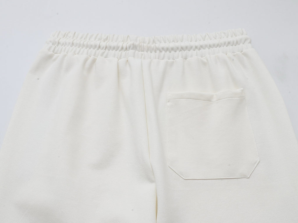 Men’s Premium White Tracksuit – Luxury Zip Jacket & Joggers Set