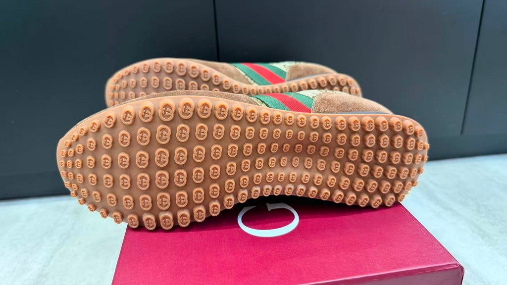 Premium Retro Sneakers – Burgundy Red