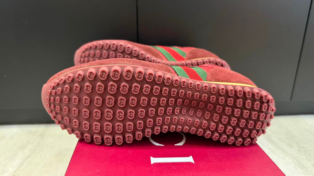 Premium Retro Sneakers – Burgundy Red