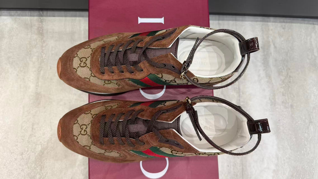 Premium Retro Sneakers – Burgundy Red