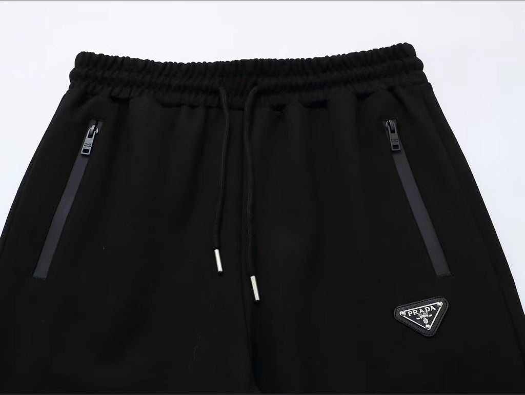 Men’s Black Premium Tracksuit – Slim Fit Zip Jacket & Joggers