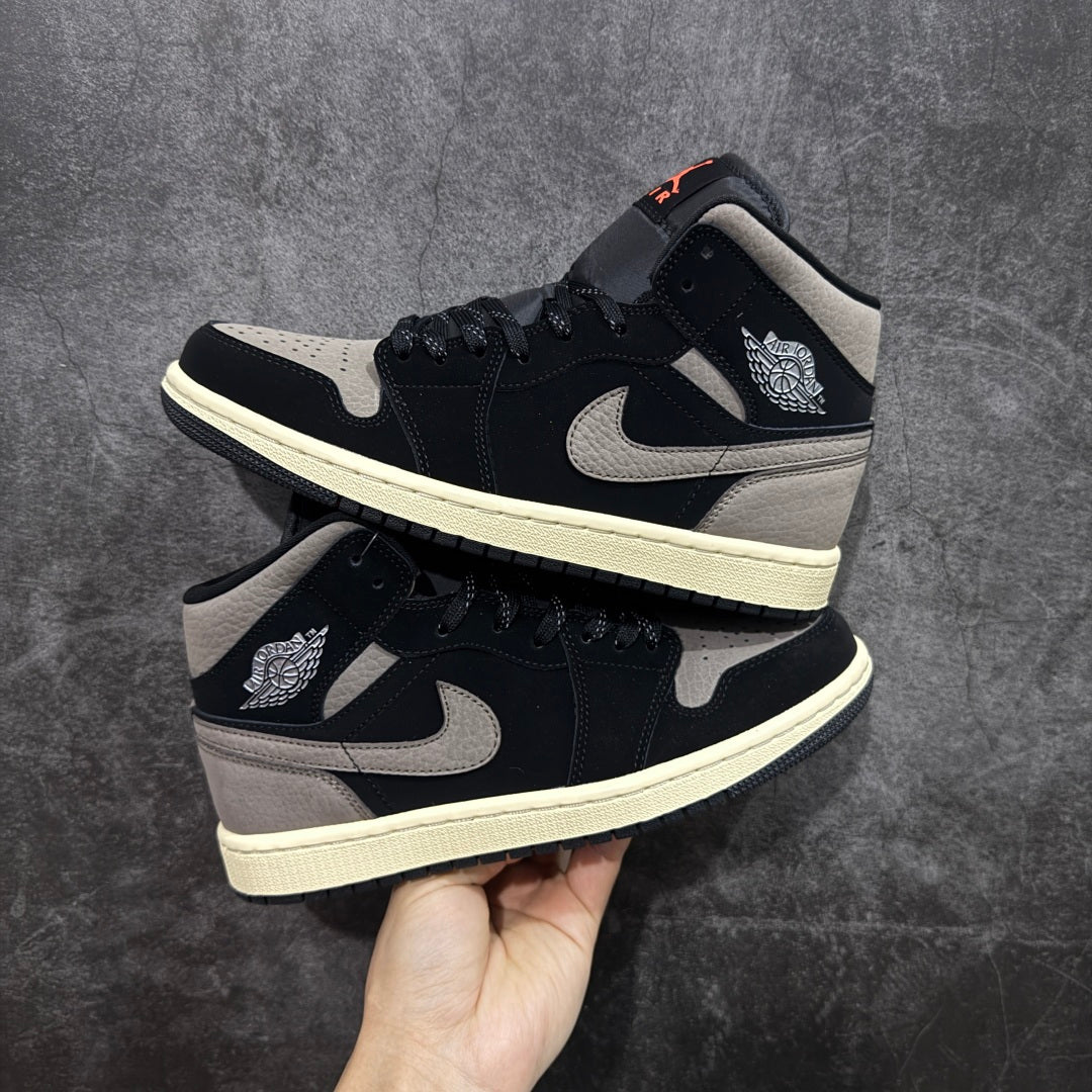 High-Top Premium Leather Sneakers – Black & Grey