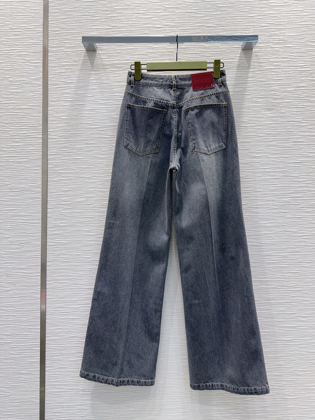 Grey Denim Set – Jacket & Straight-Leg Jeans